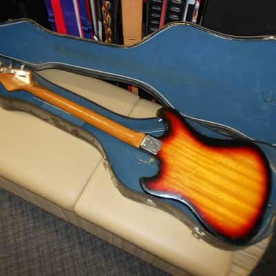 No Name, Teisco P-Bass copy 1960's - sunburst image 5