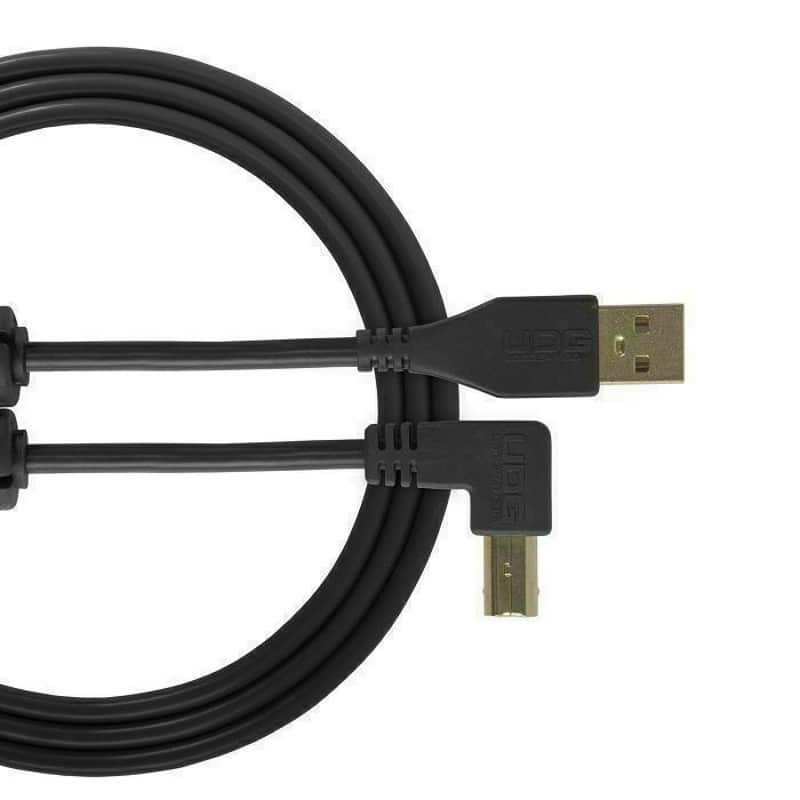 UDG Ultimate Angled USB 2.0 A-B Audio Cable (, 1.0m) Black