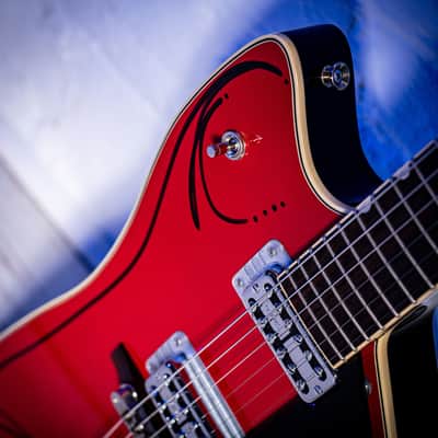 Gretsch Billy Bo Firebird Hand signed and Pinstriped by Billy Gibbons ZZ TOP 2006 - Red image 4