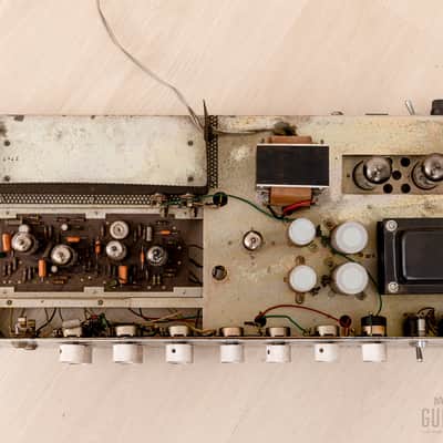 1967 Ace Tone Mighty-5 Vintage Tube Amp Head & 1x12 Cab, Fully-Serviced 117v, Japan image 15