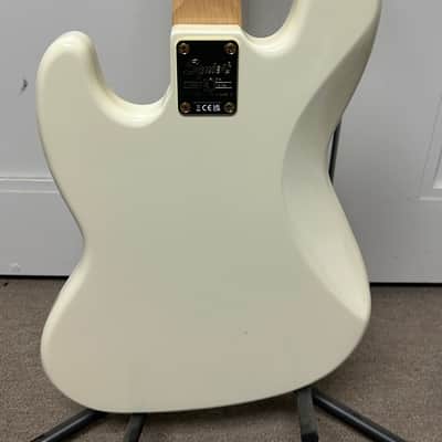 Squier 40th Anniversary Gold Edition Jazz Bass - Olympic White image 6
