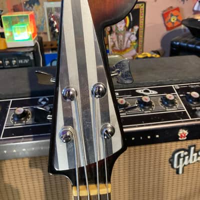 Silvertone 1438 (Teisco EB 200) MIJ Vintage Japan 1960s - Sunburst image 4