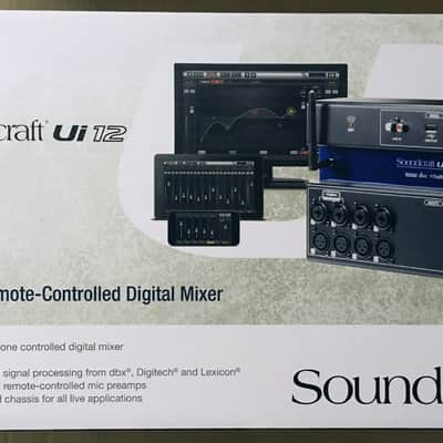 Soundcraft Ui12 12-Channel Remote Controlled Digital Mixer 2020s - Black/Blue image 5
