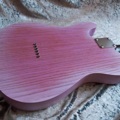 GB Liuteria Traditional Tele semi hollow purple walnut image 3