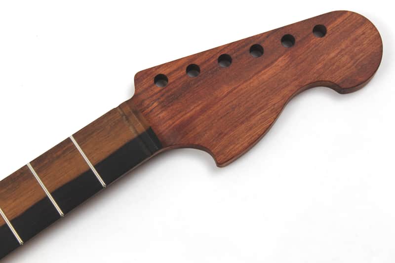 Macassar Ebony on Quarter Sawn Bubinga S-Style Custom Guitar Neck-USA Made image 1