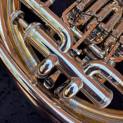 Dürk LD Clevenger with Hand-Hammered Bell - F/Bb Double French Horn - Gold Brass - Detachable Bell - Unlacquered Finish image 6