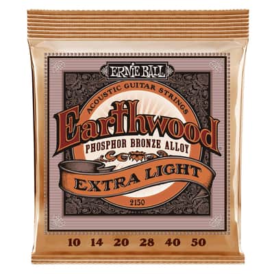 Ernie Ball 2150 Earthwood Phosphor Bronze Extra Light 10-50 image 1