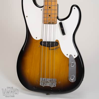 1957 Fender Precision Bass with Maple Fretboard Sunburst image 10