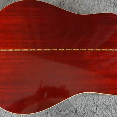 Morris MWH-03-RS MIJ Dreadnought Acoustic Guitar w/ Hard Case image 15