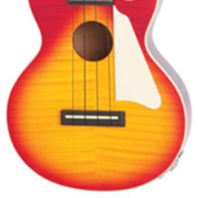 Epiphone Les Paul Acoustic Electric Uke Heritage Cherry Sunburst W/Bag image 1