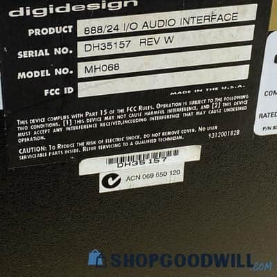 TWO Digidesign 888/24 I/O boxes, (MHO68) 1990s - Black image 8