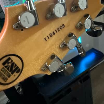 ESP Custom Shop Crying Star Left Handed 2013 Blue Sparkle image 7