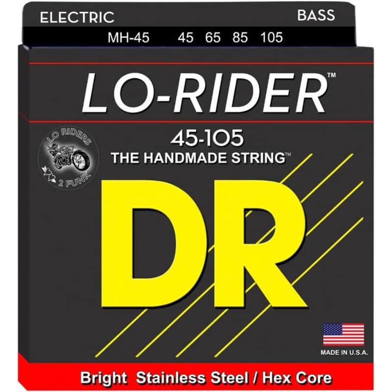 DR Lo-Rider Med (45-105) Stainless Steel Bass Strings image 1