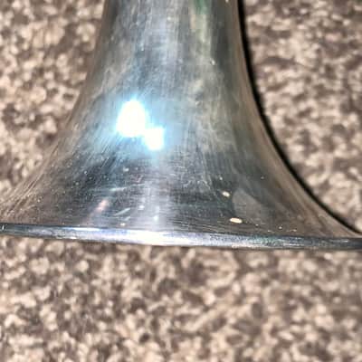 Vintage vintage 1970s Bach Stradivarius step up  Professional Model  37 Trumpet and Hardshell case Silver-Plated image 7