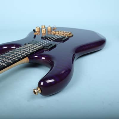 Carvin DC400T Purple Quilt Maple Neck Through Electric Guitar USA image 14