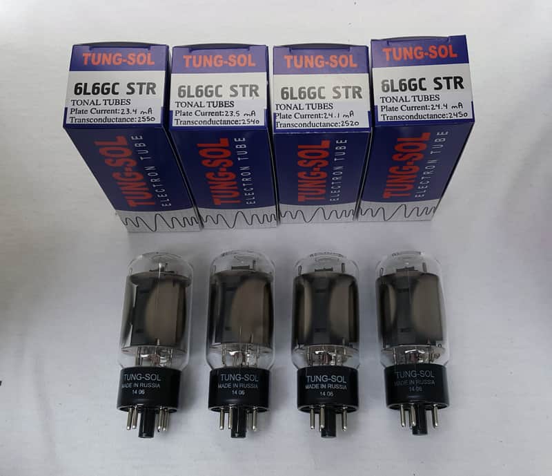 New 4x TungSol 6L6GC STR / 6L6 | Matched Quad / Quartet / Four Tubes | Free Ship image 1