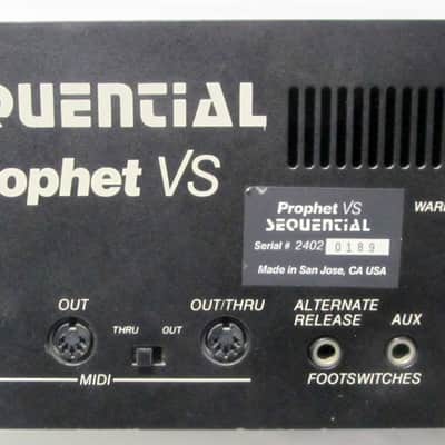 Used Sequential Prophet VS Rackmount 8-Voice Polyphonic Synthesizer 1986 - 1987 VGC image 10