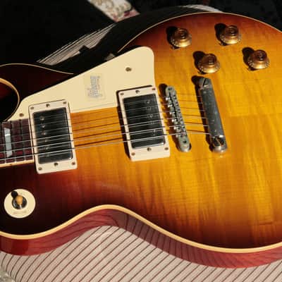 7.7 lbs! 2018 Gibson 1958 Les Paul Historic Reissue! R8 58 Dark Bourbon Fade Custom Shop TH Specs image 18