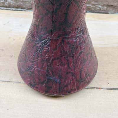 Unbranded 8.5" Goblet Doumbek / Darbuka Hand Drum Shell – Textured Burgundy – Project / Parts Only image 7