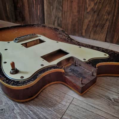 #202612 :: Baldman Jazzmaster double bound set (body + neck)in Relic Sunburst :: Aged Vintage Roadworn image 10