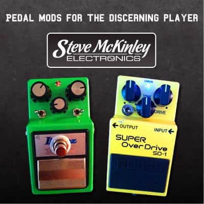 PLEXI SUPERLEAD OVERDRIVE PEDAL with TRUE BYPASS & SUPER BLUE LED by STEVE MCKINLEY ELECTRONICS CUSTOM SHOP *RARE* image 2