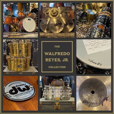 Walfredo Reyes Jr Collection Eccentric Systems 5x14 Black Nickel over Brass Snare Drum - Black Nickel Over Brass image 7