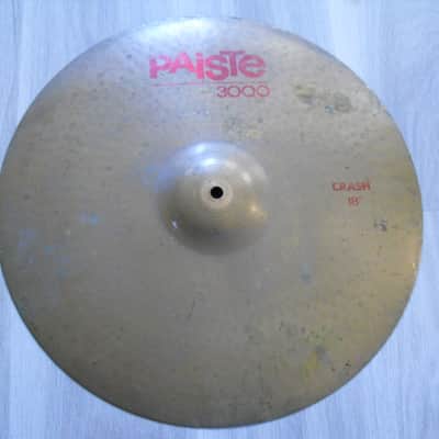 18" Paiste 3000 Crash Cymbal 1540g image 1