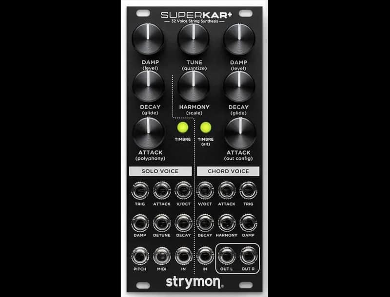 Strymon SuperKar+ 32-Voice String Synthesis Module - Black image 1