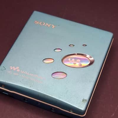 Working BLUE Sony MZ-E520 MD minidisc player mdlp unit only image 1
