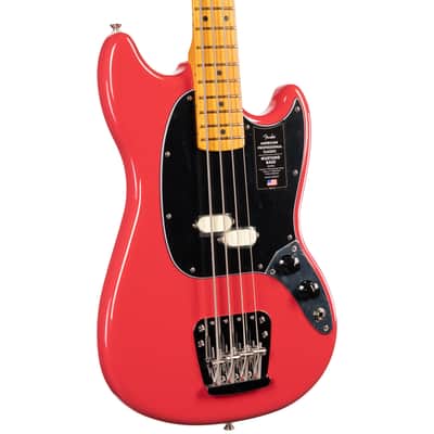 Fender American Professional Classic Mustang Bass Faded Dakota Red (042) image 1
