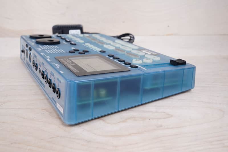 Zoom RhythmTrak RT-323 Drum Machine Transparent Blue w/ Power | Reverb