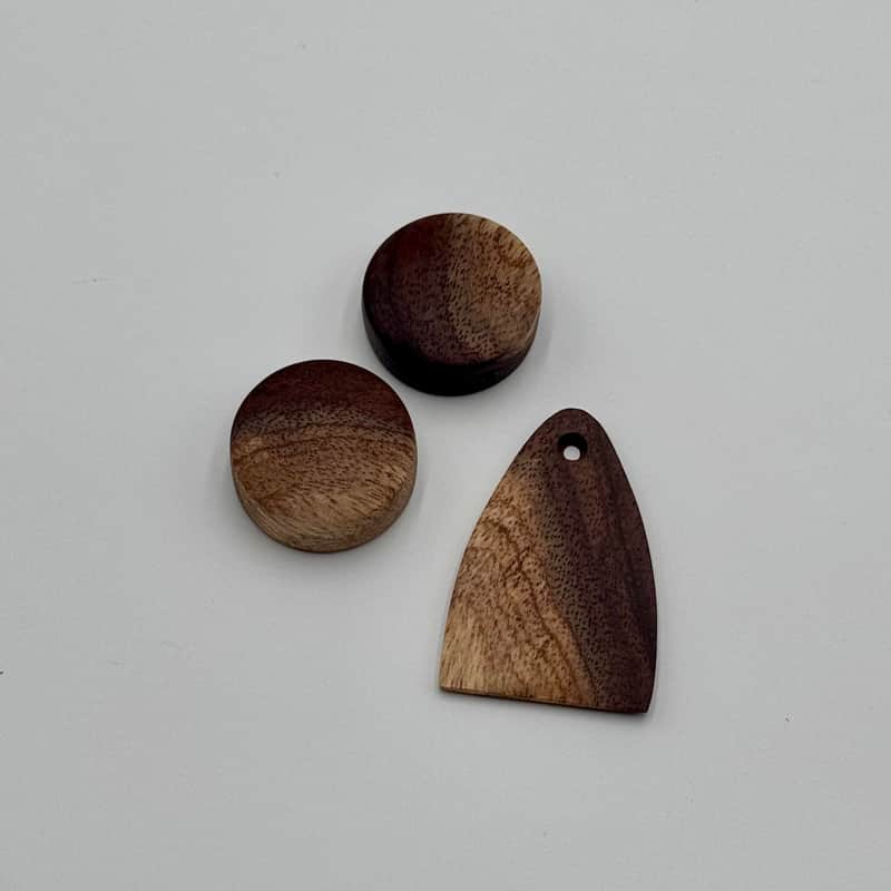 Handmade Hawaiian Koa Wood Knobs & Truss Rod Cover Set for PRS Electric Guitar - Odie's Oil Finish, Fits 2017 SE or USA Core Models image 1