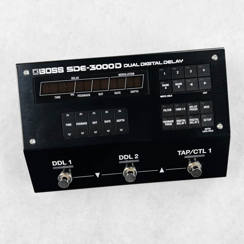 Boss SDE-3000D Dual Digital Delay Pedal 2020s - Black image 1