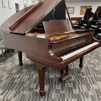Steinway Model M 5'7" Grand Piano 1924 (Restored) - Satin Mahogany image 12