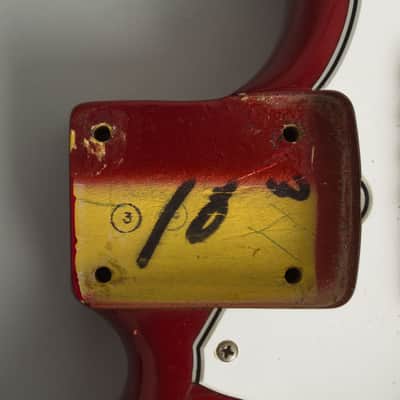 Fender Jaguar Solid Body Electric Guitar (1966), ser. #172774, original black tolex hard shell case. image 20