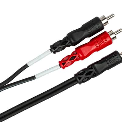 HOSA CMR-203 3' Stereo Breakout, 3.5 Mm TRS To Dual RCA image 1