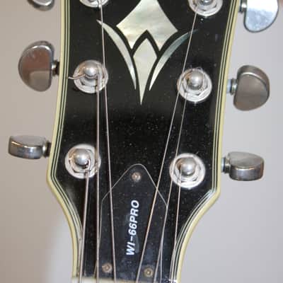 2003 Washburn WI-66 Pro Electric Guitar Gray Flame Top With Hard Shell Case image 7