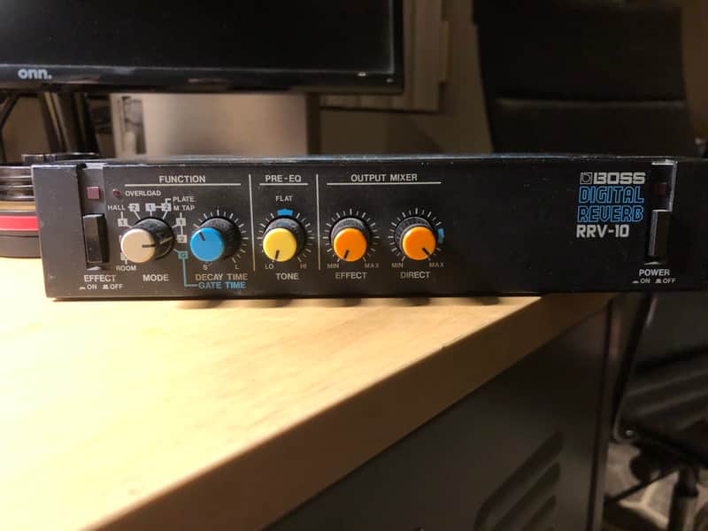 Boss RRV-10 Micro Rack Series Digital Reverb 1987 - 1990 - Black image 1
