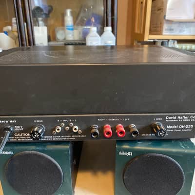 Hafler DH-220 mid 80's - Black finish on body and heat sinks on sides image 4
