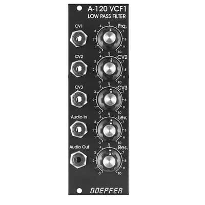 Doepfer A-120V 24db Low Pass Filter Eurorack Module (Black) image 4
