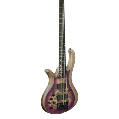 Schecter Riot 5 Left-Handed 5-String Bass Guitar Satin Aurora Burst image 8