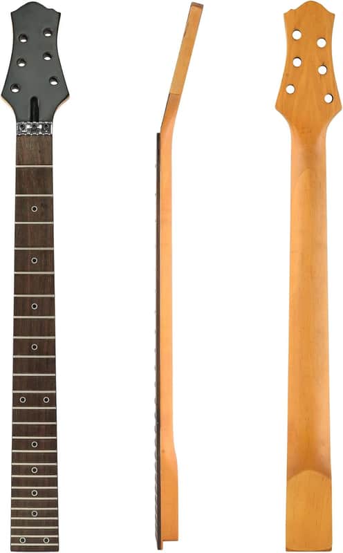 24 Fret 25.6Inch Maple Body Rosewood Fretboard Guitar Neck Locking Nut image 1