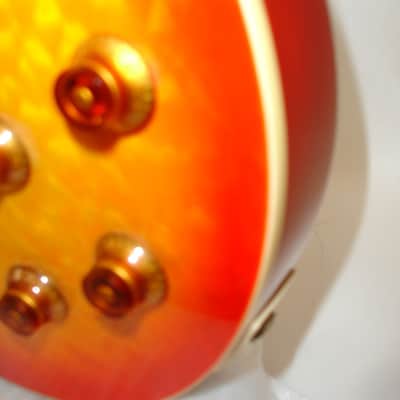 2009 Epiphone Les Paul Ultra Electric Guitar, Rosewood Fingerboard, Gold Hardware, Cherry Sunburst w/ Case image 8