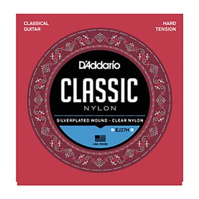 D'Addario EJ27H Student Nylon Classical Guitar Strings Hard Tension