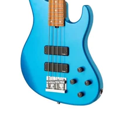 Sadowsky MetroExpress 24-Fret Modern Bass, Roasted Maple Fingerboard, 4-String - Solid Ocean Blue Metallic High Polish image 4
