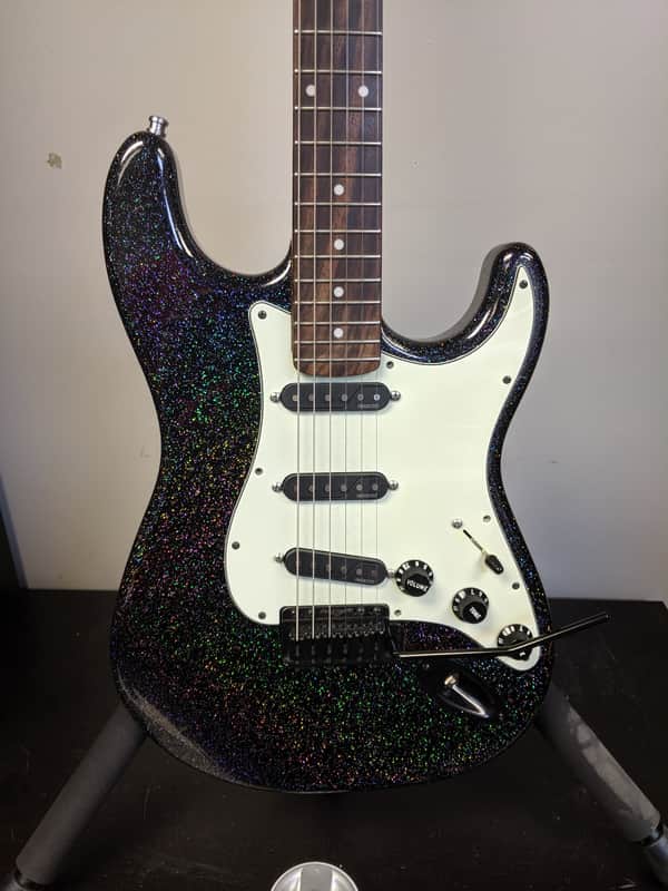 Stratocaster - Warmoth Holoflake Body - Fishman Pickups - Super Vee Trem - Mighty Mite Neck image 1
