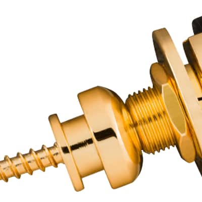 FENDER Infinity Strap Locks Gold (Paar) Gitarrengurt-Wechsel- und Sicherungssystem image 3