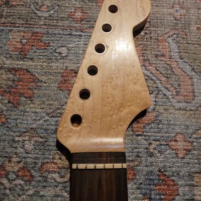 Musikraft Birdseye Maple (Rosewood fretboard) Strat Neck - Satin image 6