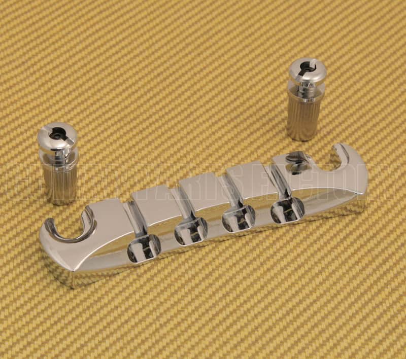 BTP-STP-C Chrome Custom Heavy Duty 4-string Bass Guitar Stop Tailpiece image 1