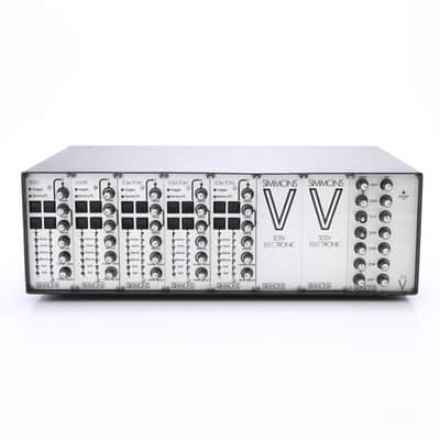 Simmons SDSV Electronic Analog Modular Drum Synthesizer w/ XLR Cables #50522 image 1